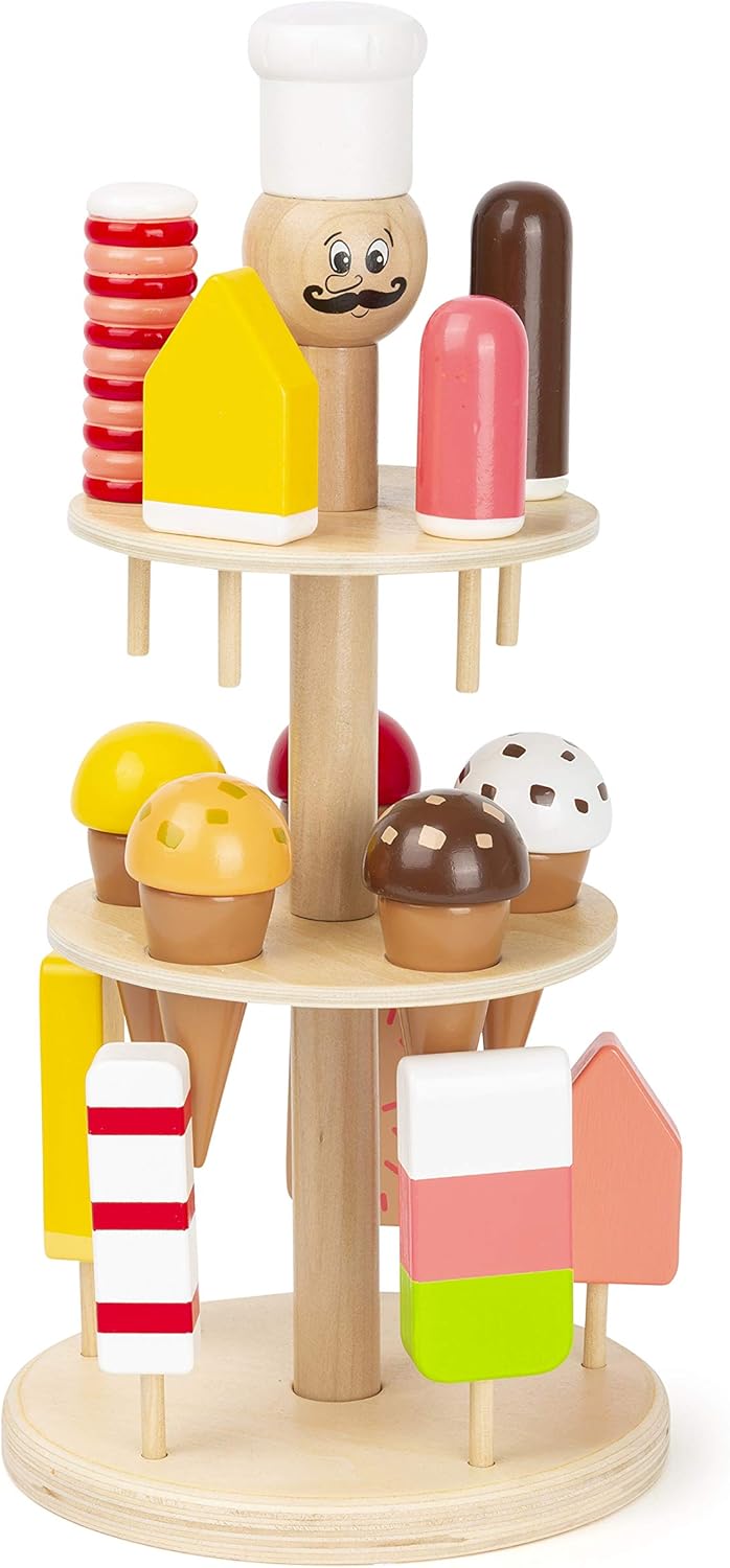 small foot 11488 Eisständer Luigi Gelato aus Holz, Zubehör für ...